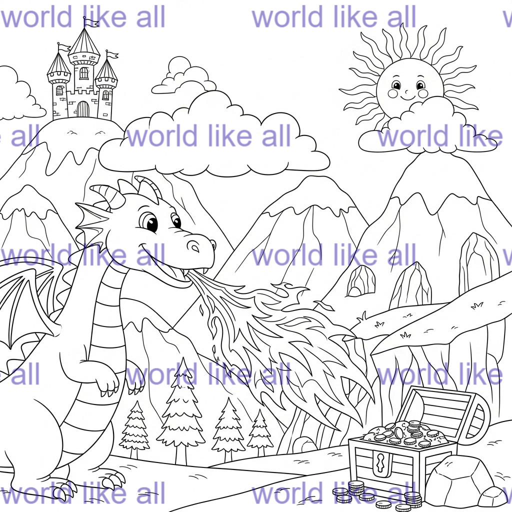 68 Kids mix Coloring Pages Printable Bundle | Digital Download