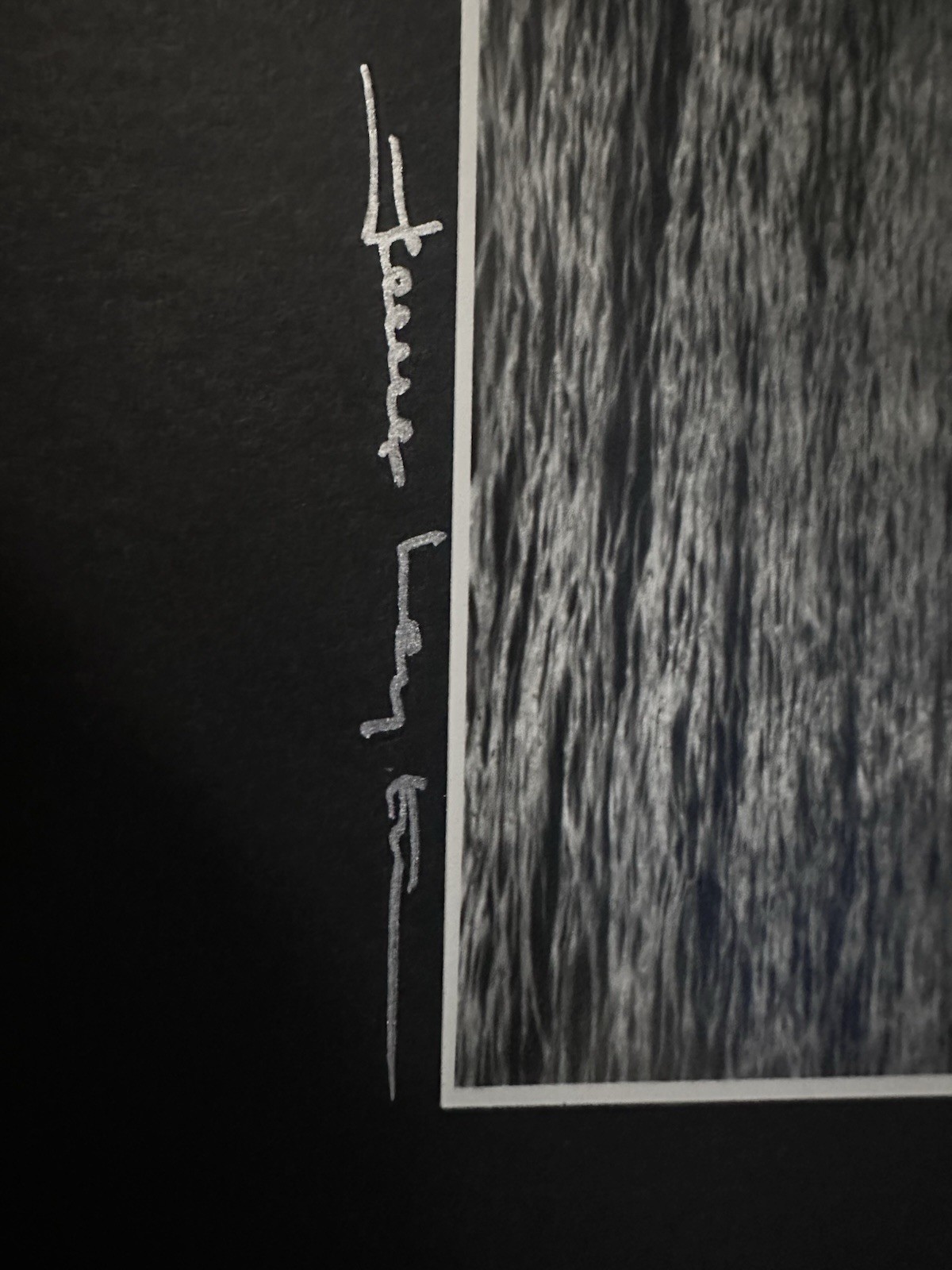 “Vintage James Caprell Signed WTC Twin wers Black & White Matted Photo Print”