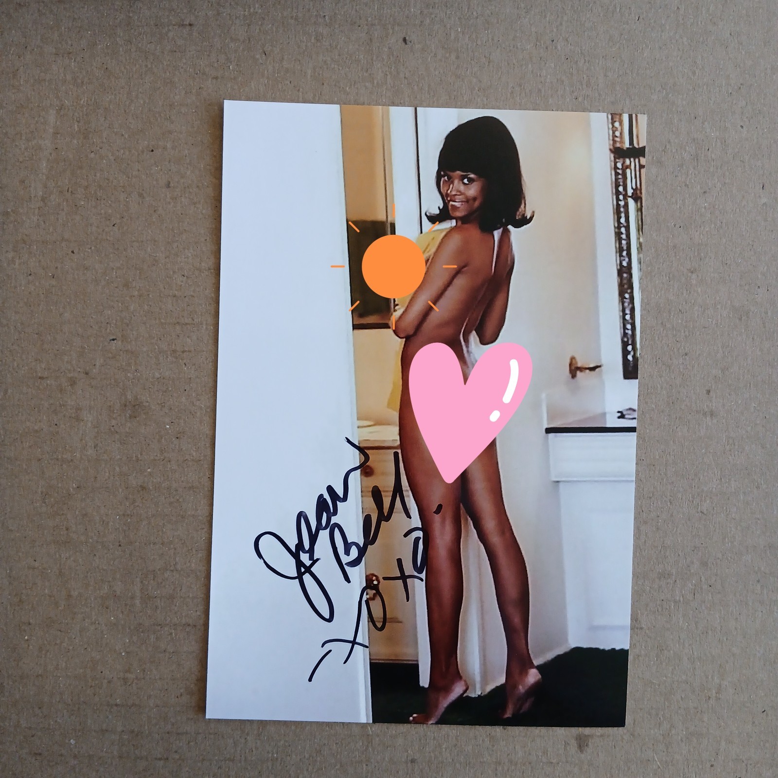 Playmate Jean Bell Autographed 4×6 Photo Playboy