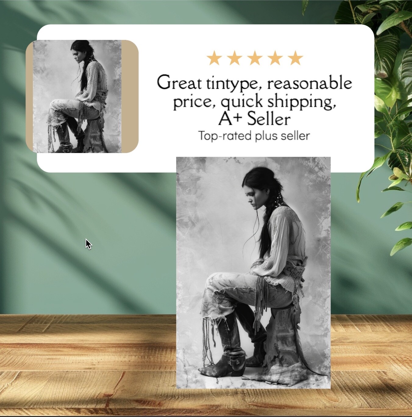 Native American Tintype Limited Edition Museum Series C00167RP