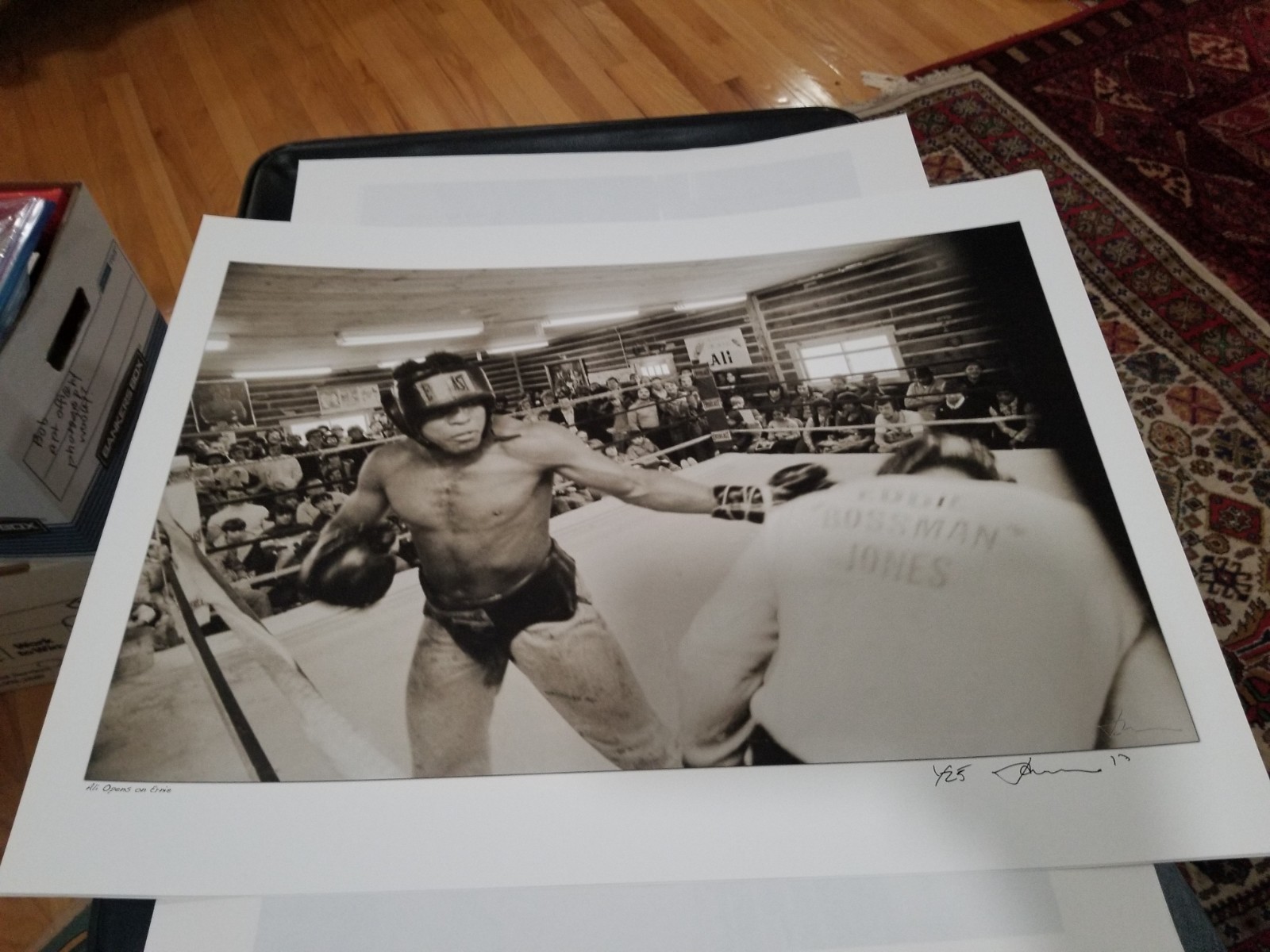 Muhammad Ali: “Ali Opens on Ernie” – Limited Edition Print #1/25
