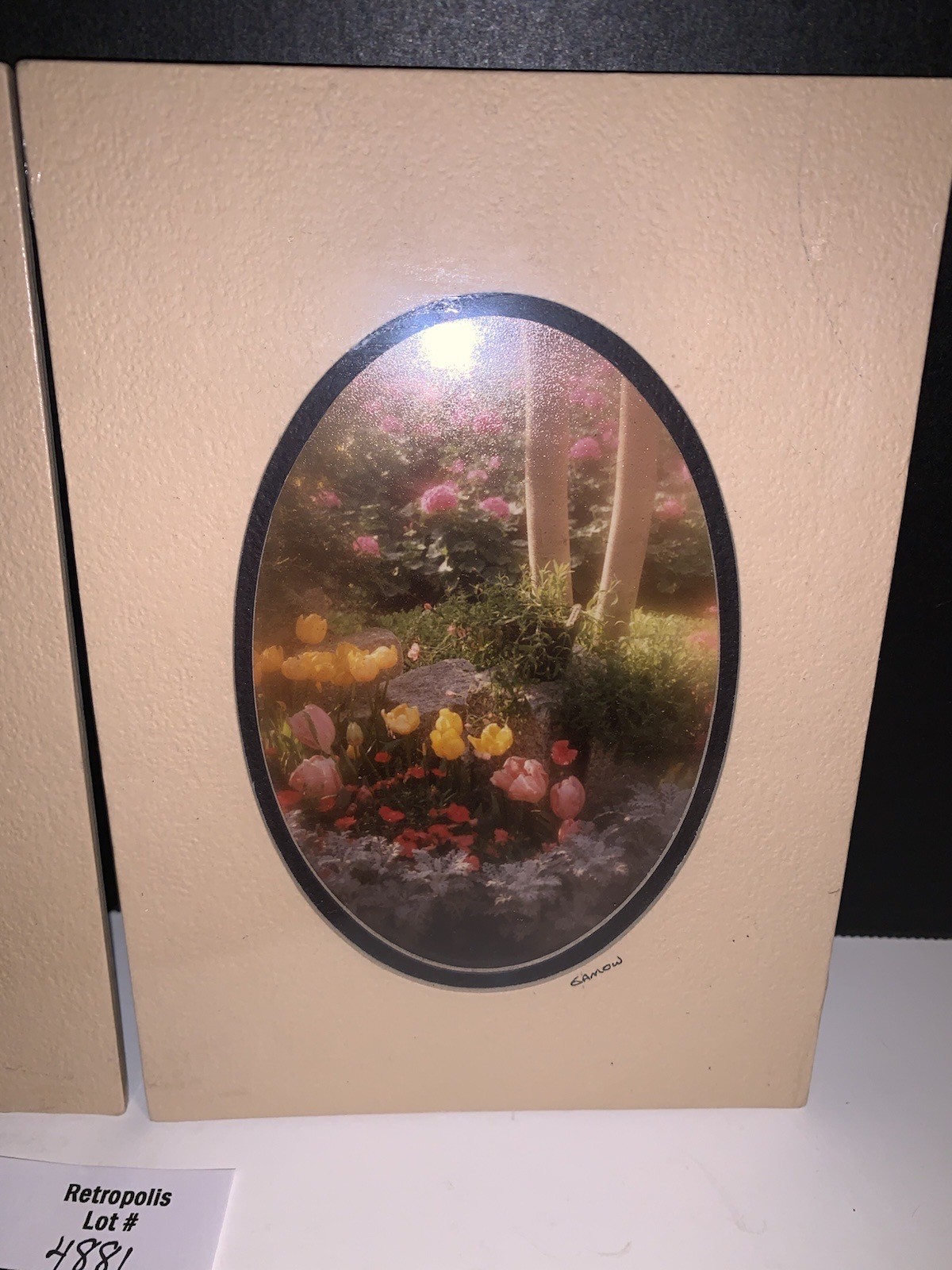 Pair Gamow Signed Floral Photography Art 5″ x 7″ Matted