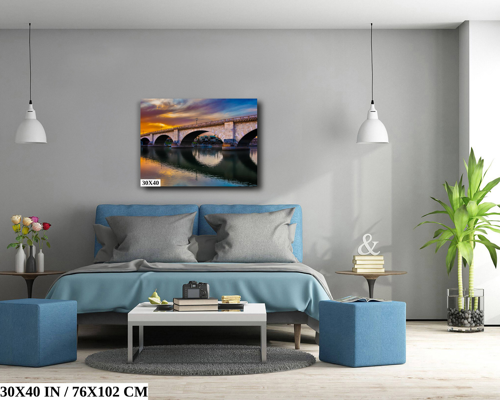 Lakefront Legacy: London Bridge Lake Havasu City Arizona Print