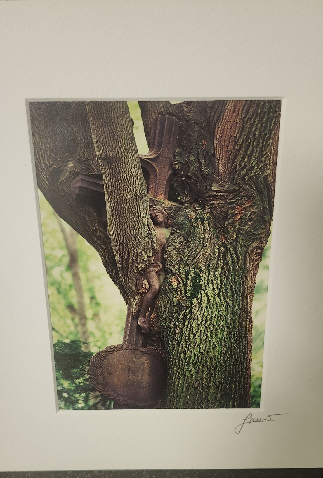 Luciano-Mario Duse Signed Numbered Christ In Tree