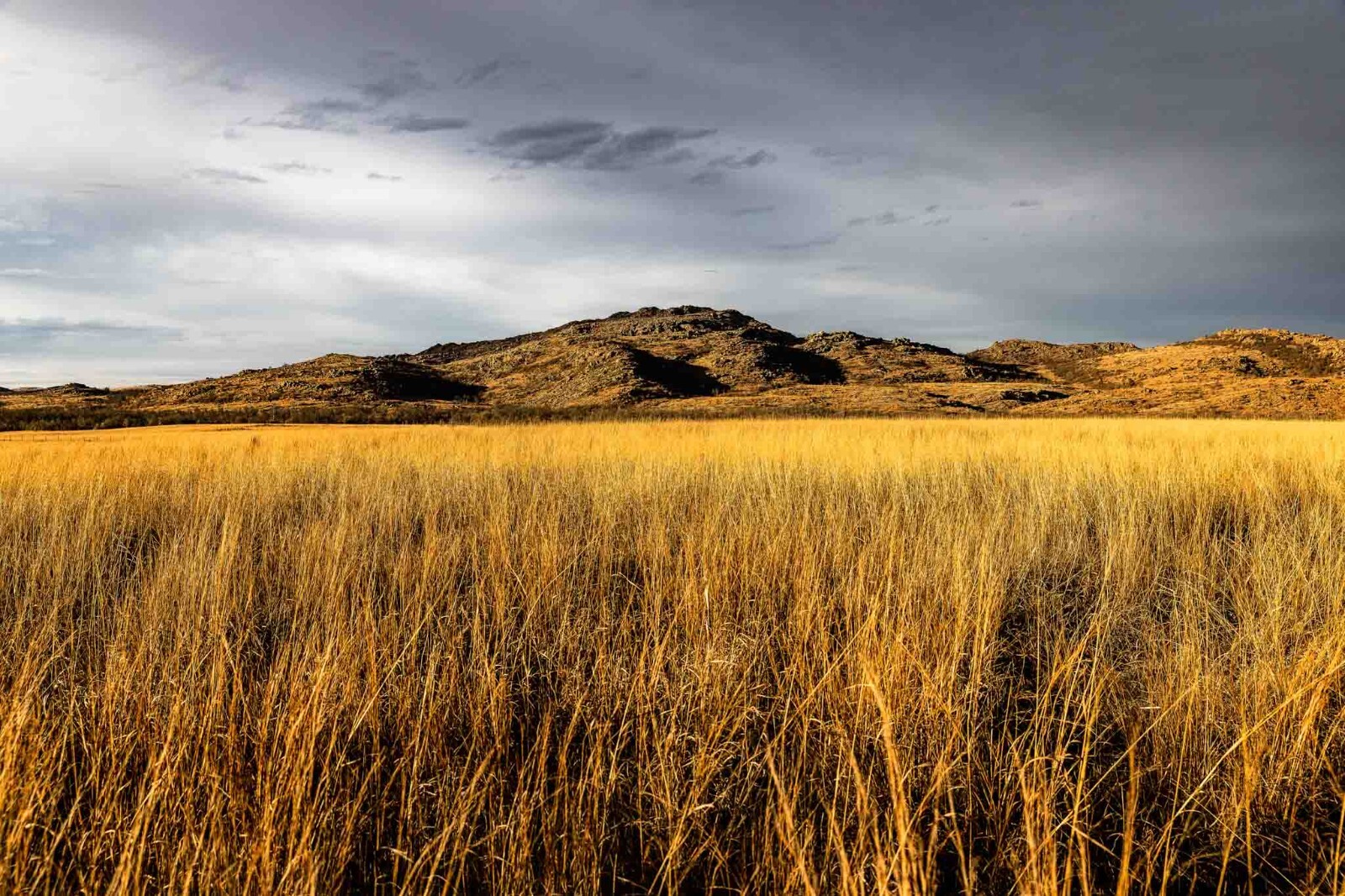 Wichita Mountains Photography Print: Oklahoma Wildlife Refuge Landscape Photo