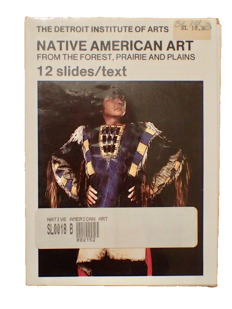 Vtg Detroit Institute Of Arts Native American Art Booklet w/ (6) Slides & Text