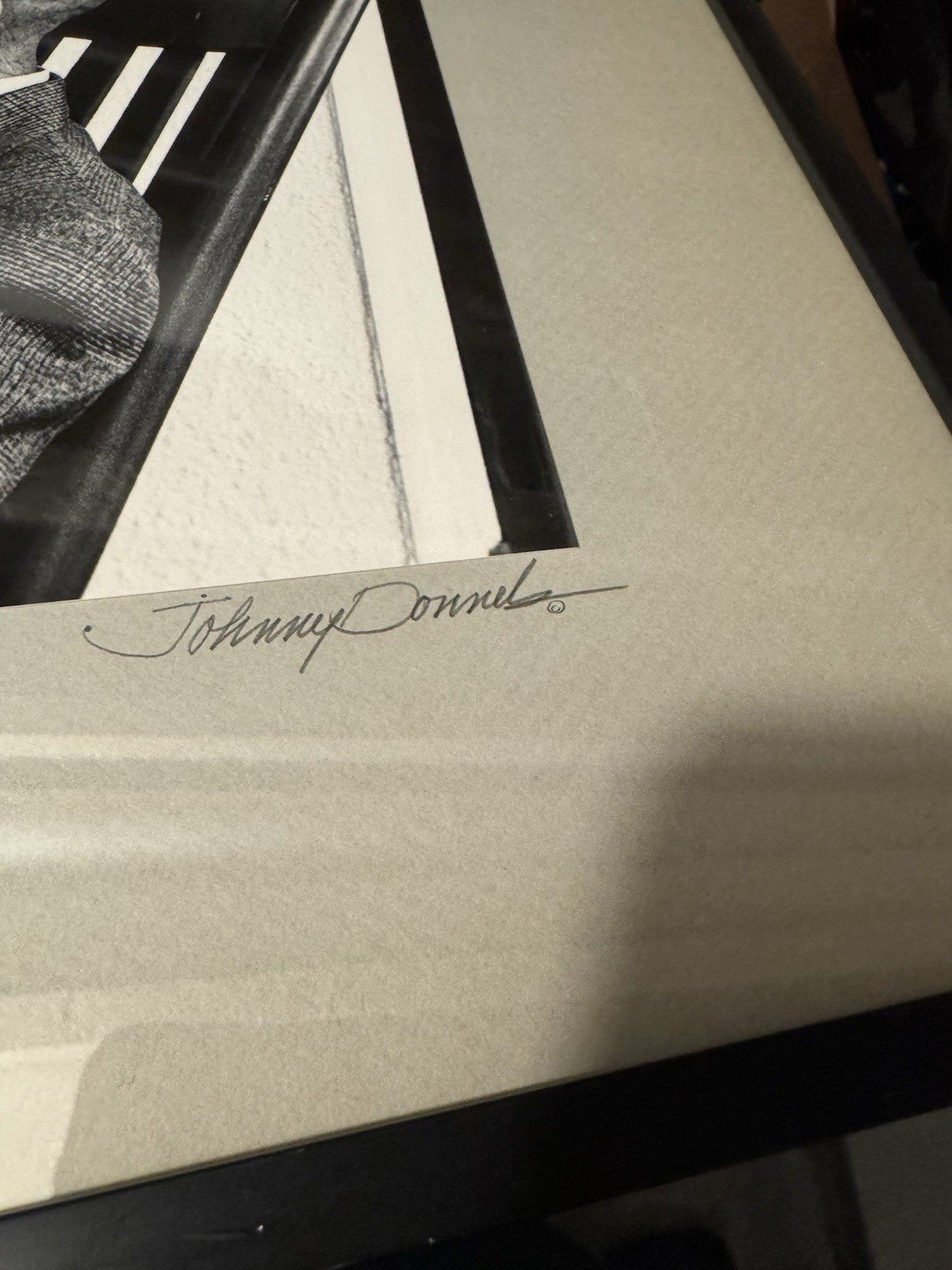 Reminiscing with Eubie Framed Photograph By Johnny Donnels SIGNED Black & White
