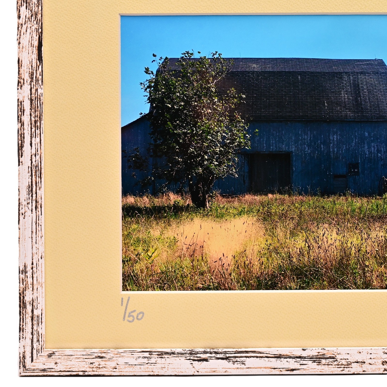 MICHAEL RAY Original Vintage Signed Long Island Landscape Barn Photograph Print