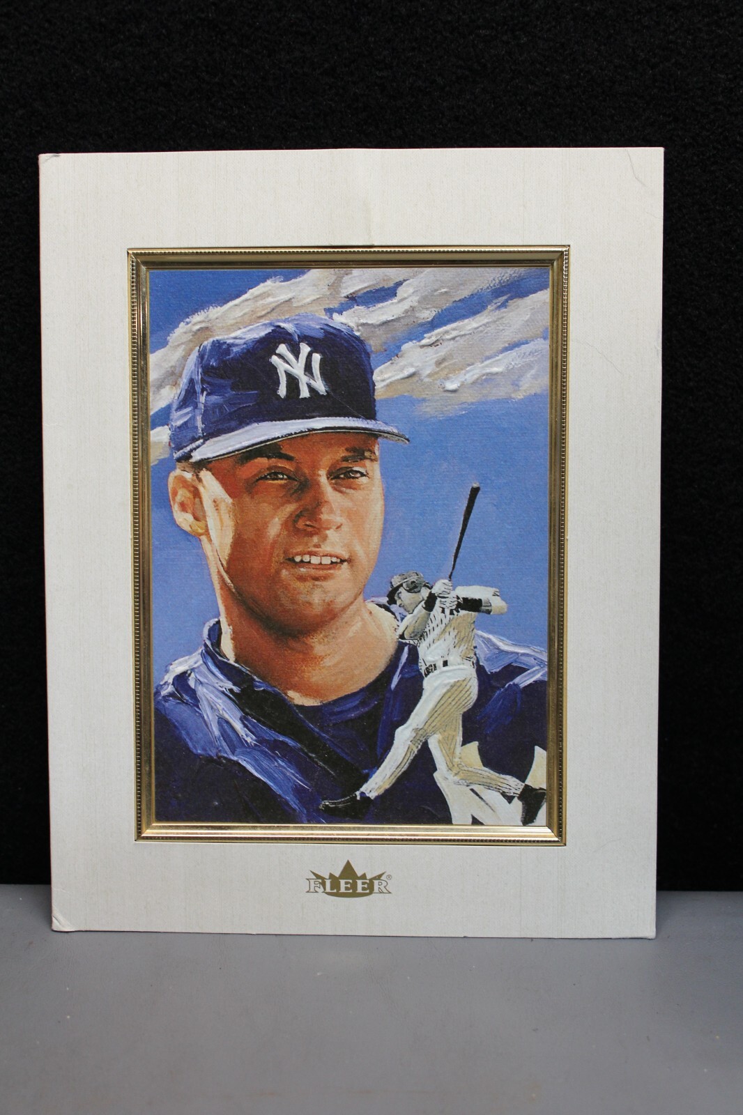 2001 Fleer LIMITED EDITION FINE ART SPORTS PIECE Derek Jeter NY Yankees 460/2100