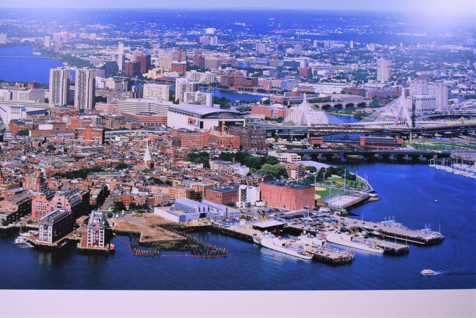 Boston Massachusetts Aerial Skyline – Unframed, Blakeway Panorama Print