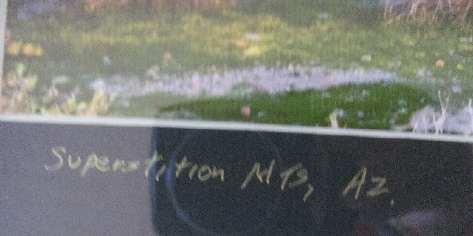 Superstition Mountains Arizona-Photograph- Framed & Matted- Signed Alan Mays?