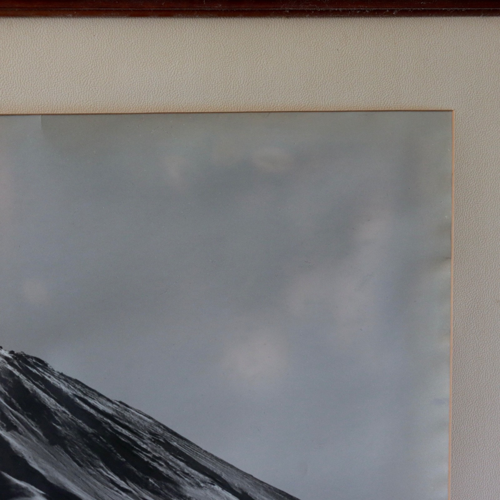 Large 1950s Photograph Mt Fuji Summer Koyo Okada Silver Gelatin Print Japan Vtg