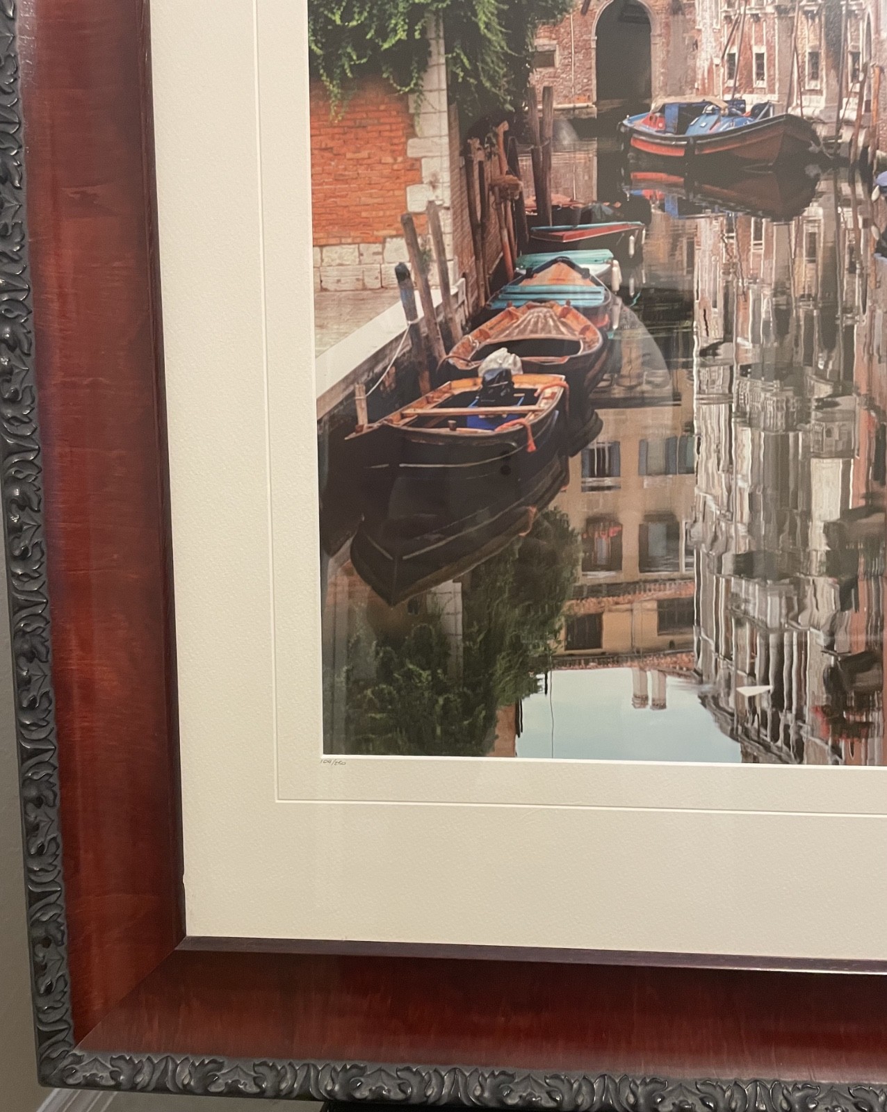 Framed Limited Ed. 31″.5 x 38″ Luciano Fine Art Photography – Venice – Signed