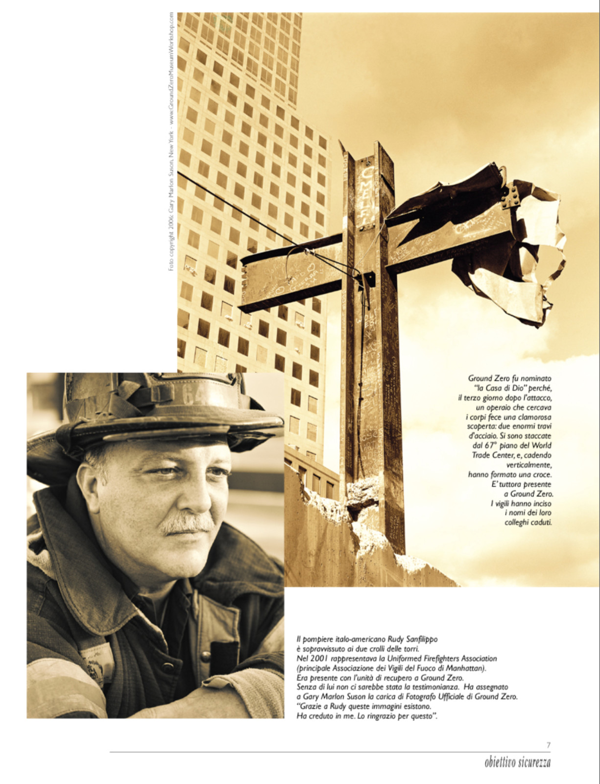 Ground Zero “WTC Cross” Poster Hand-Signed Gary Suson — 9/11 Museum Edition NYC