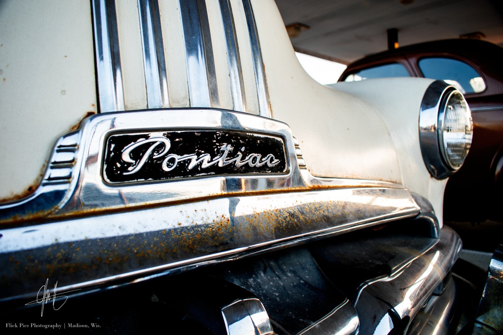 Flick Pics Photography Vintage Pontiac Photo Poster Fine Art Print 16×20 in