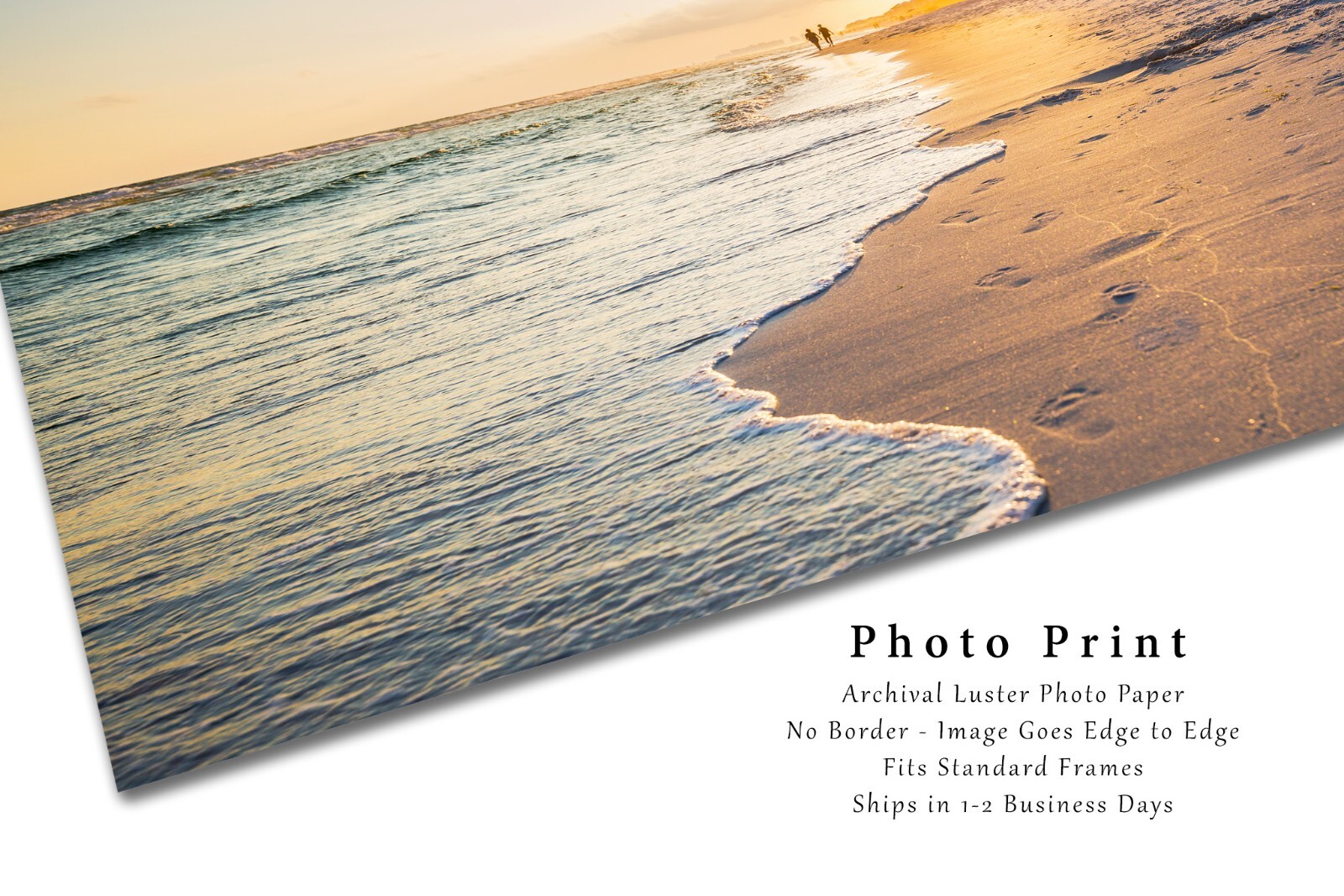Beach Photography Print: Florida Sunset Gulf Coast Waves Vacation Travel Photo