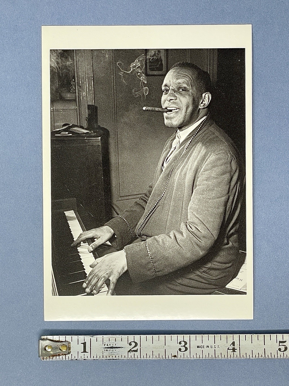Willie “The Lion” Smith Art Photo Print Card By William P. Gottlieb (1917-2006)