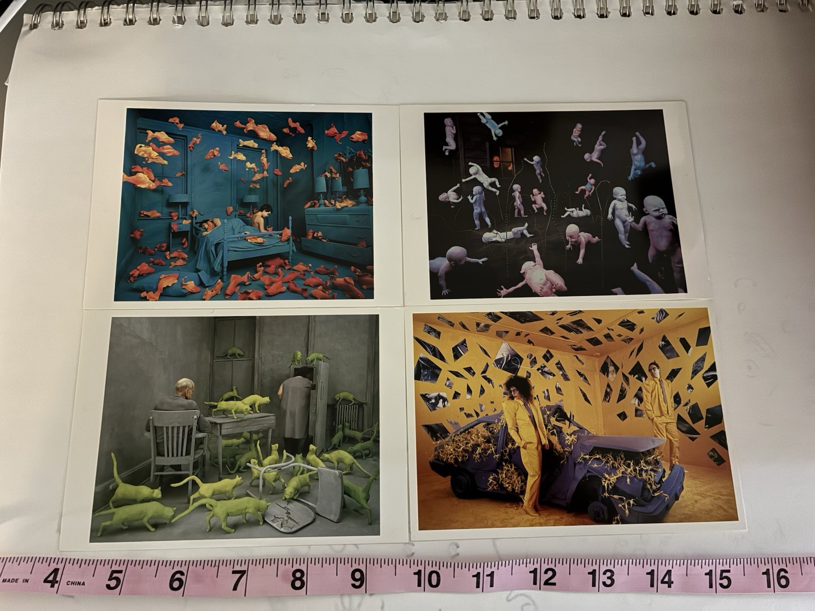 Sandy Skoglund Transparency Archive Lot Revenge Goldfish Radioactive Cats