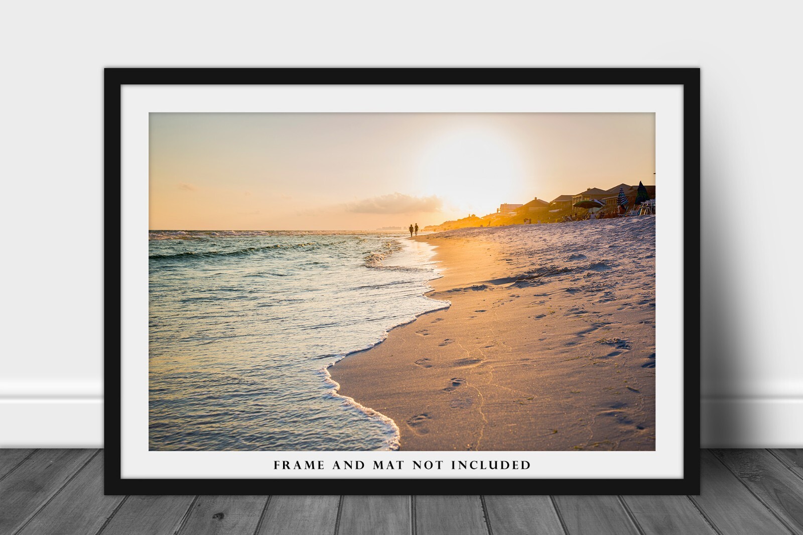 Beach Photography Print: Florida Sunset Gulf Coast Waves Vacation Travel Photo