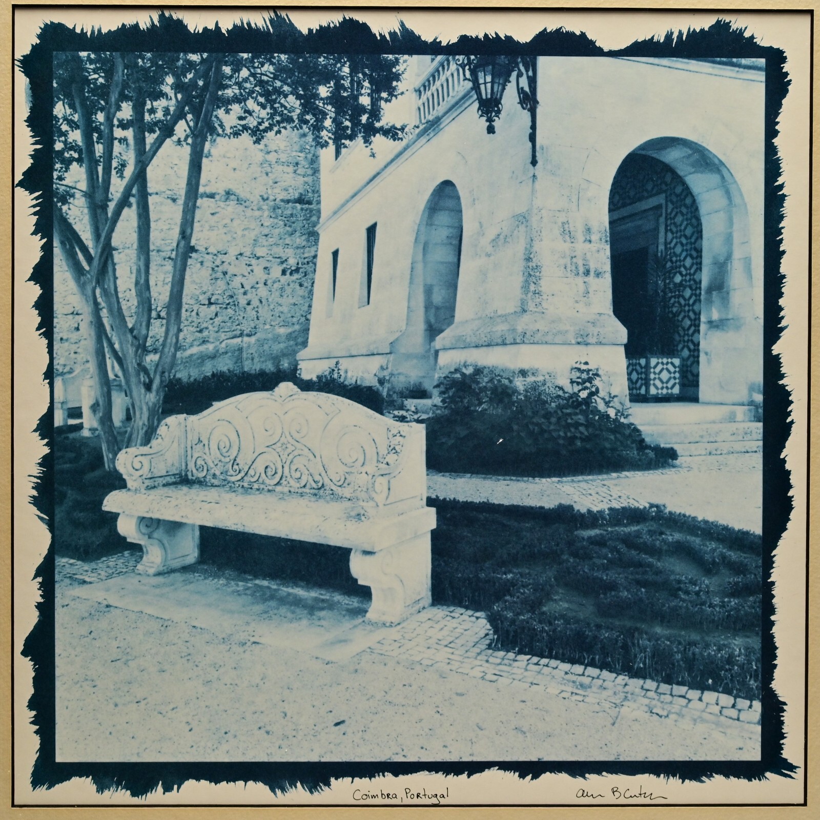 ALAN BLAUSTEIN Original Vintage Signed Coimbra Europe Landscape Photograph Print