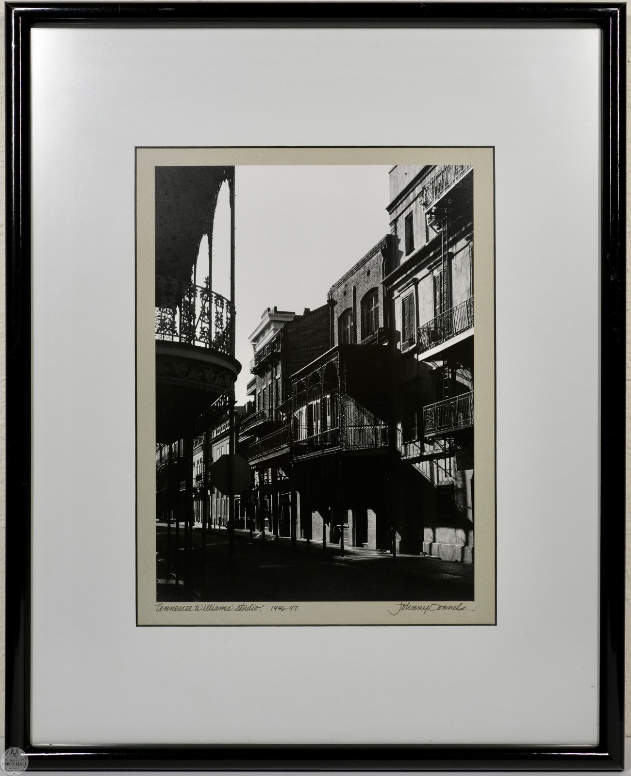 Vintage Johnny Donnels Signed Photographic Print “Tennessee Williams’ Studio”