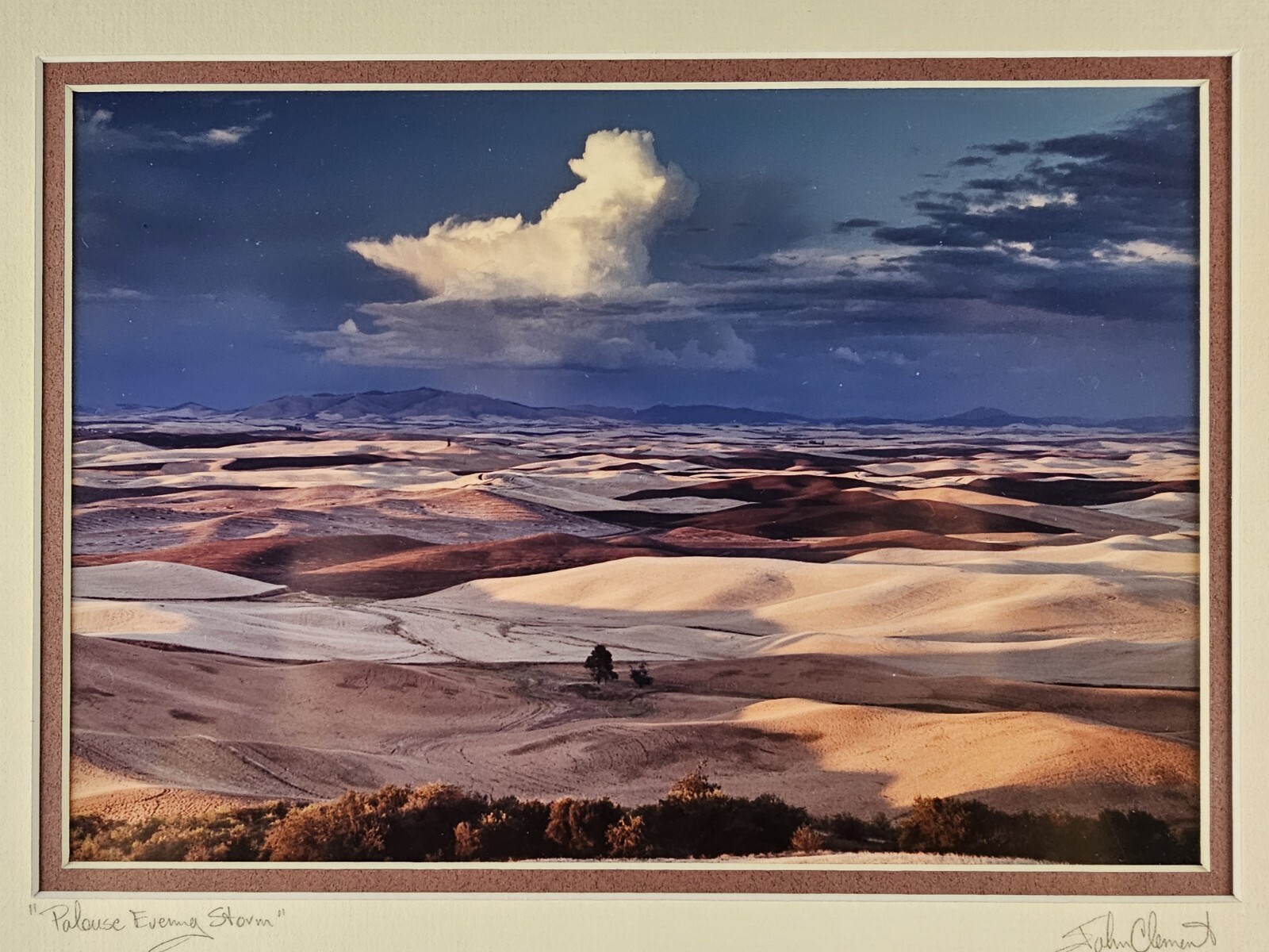 ART – Original Signed John Clement 35mm Photograph 16×13 Framed Modern Landscape