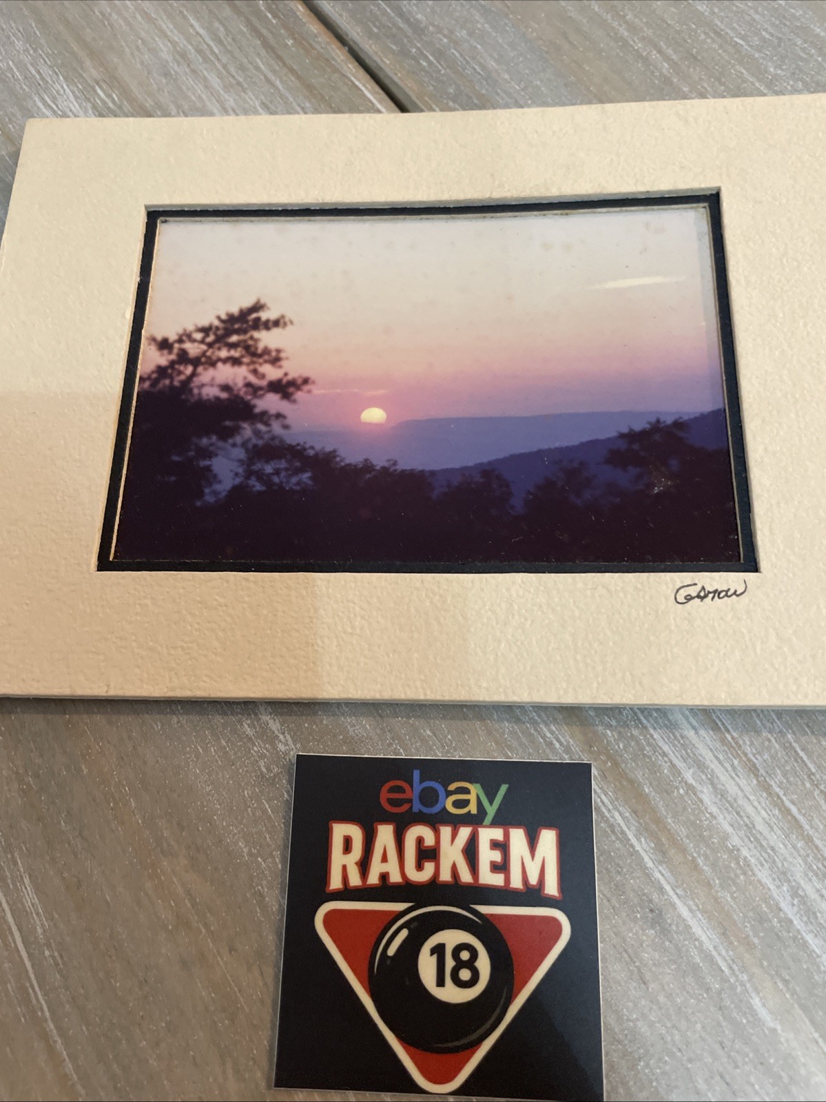 BARRY GAMOW signed BLUE RIDGE MOUNTAINS Photography Art 5″ x 7″ Matted