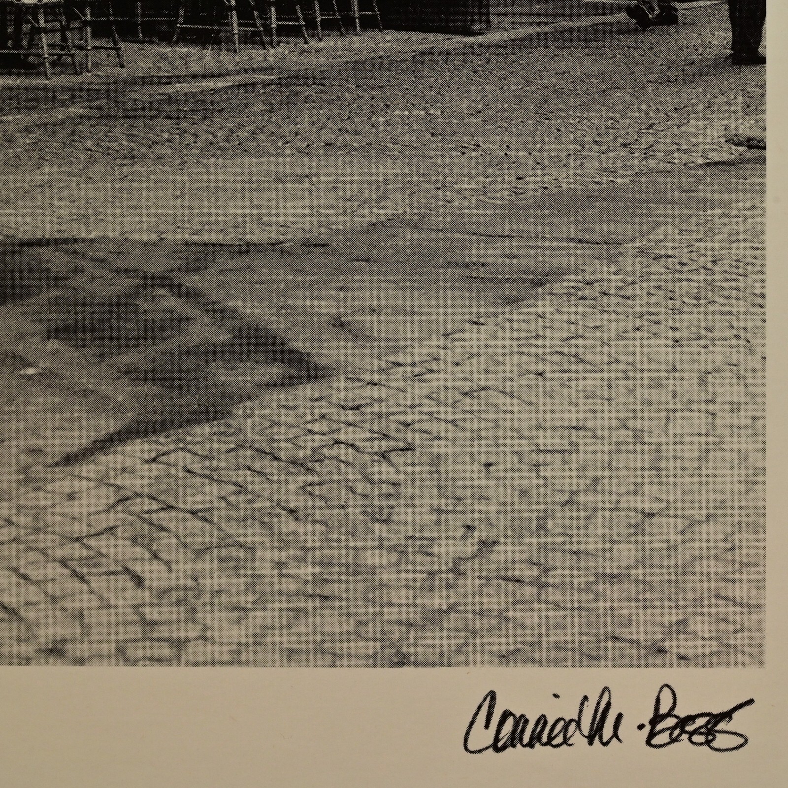 CONNIE BEGG Original Vintage Signed Paris Cafe Europe Cityscape Photograph Print