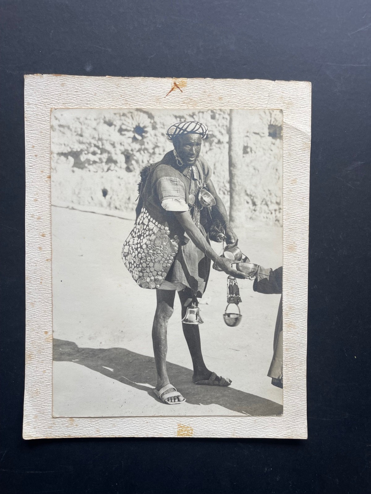 Large Original Photo Morocco Maghreb Guerrab Water Seller