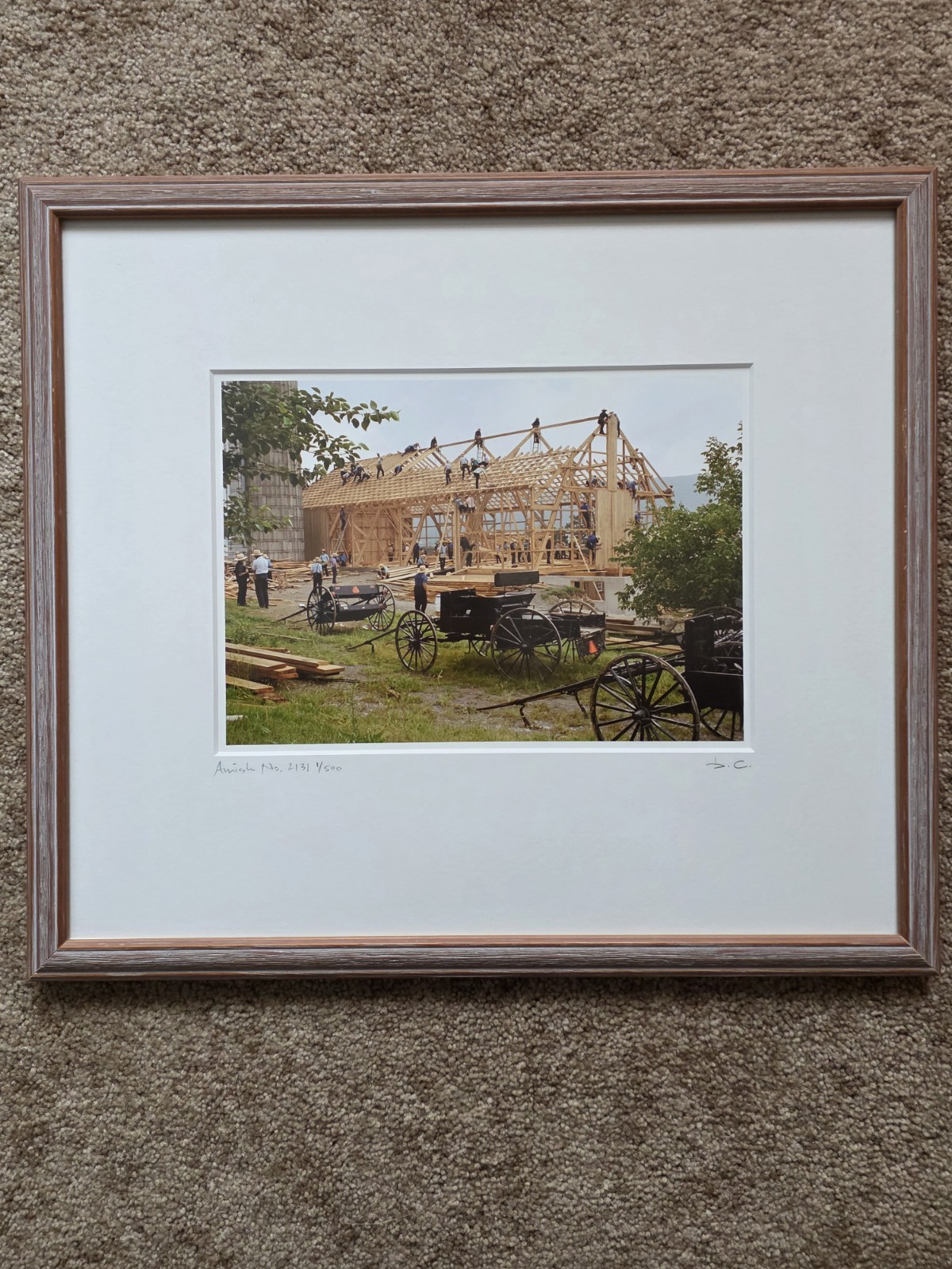 Bill Coleman Amish Photography Framed w/ Authenticity Certificates Set Of 3