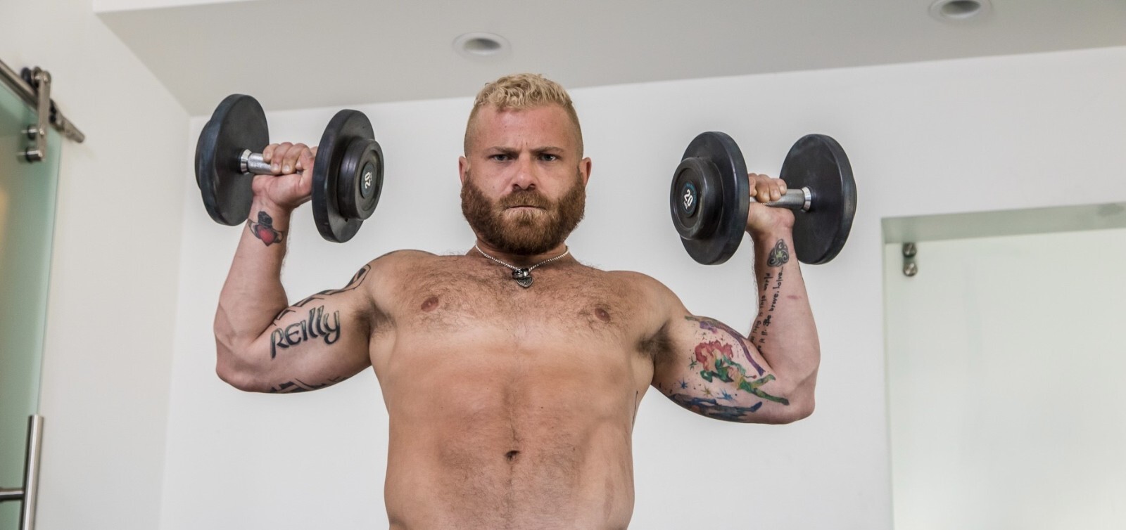 [Y300] Male Model Showing Off Body To Viewer Fine Art Hunky Physique