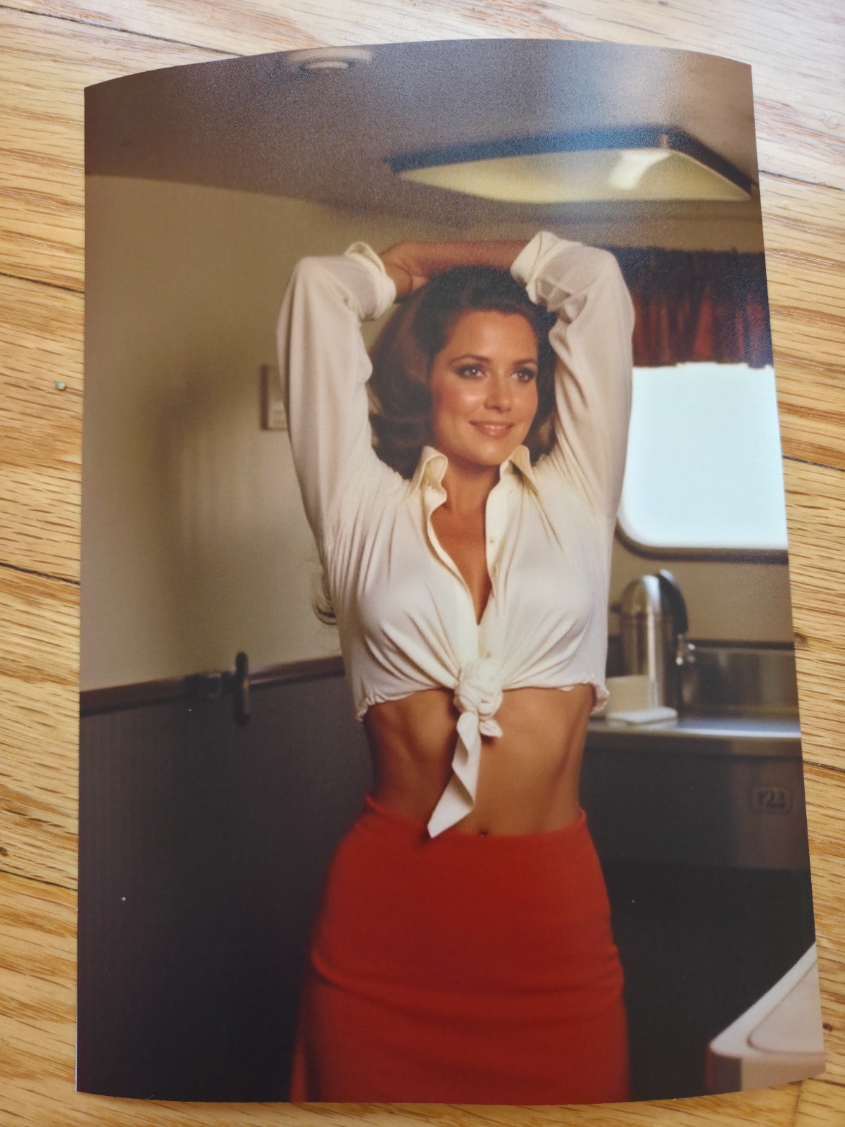 Vintage Lot of 8 Risque Airline Stewardess 5×7 Photos – 1970s Limited Edition
