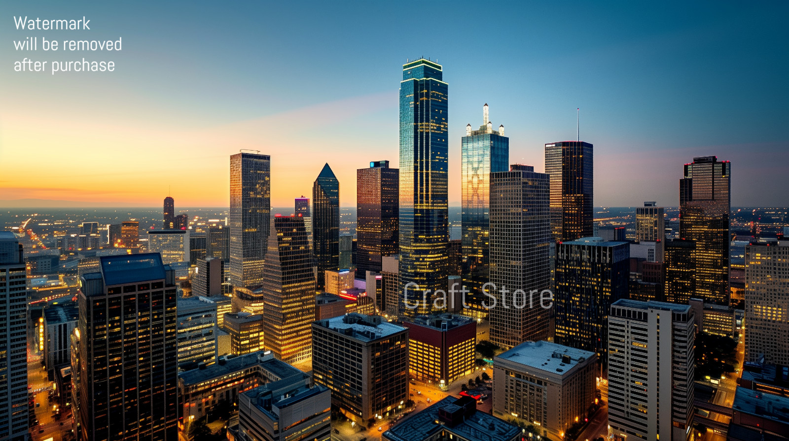 Digital Image Photo Wallpaper Desktop Art ,Cityscape Serenity at Sunset art