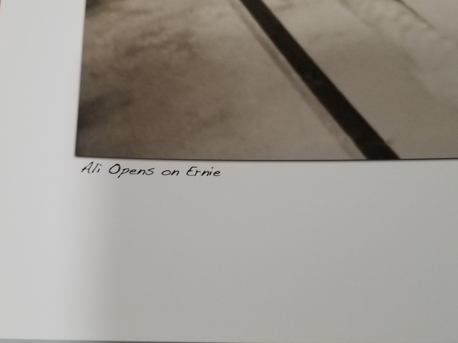 Muhammad Ali: “Ali Opens on Ernie” – Limited Edition Print #1/25