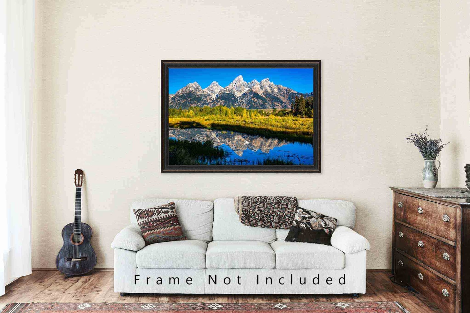 Grand Teton Photography Print: Wyoming Rocky Mountains Autumn Landscape Picture