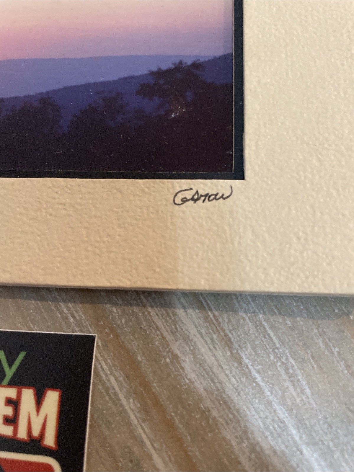 BARRY GAMOW signed BLUE RIDGE MOUNTAINS Photography Art 5″ x 7″ Matted