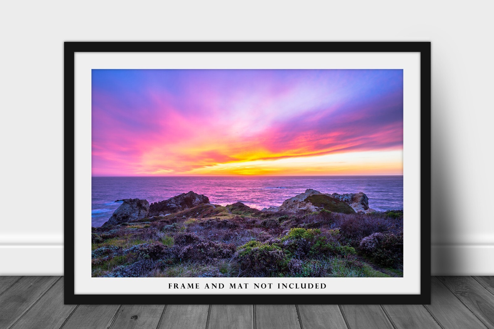Coastal Photography Print – Picture of Scenic Sunset at Big Sur California