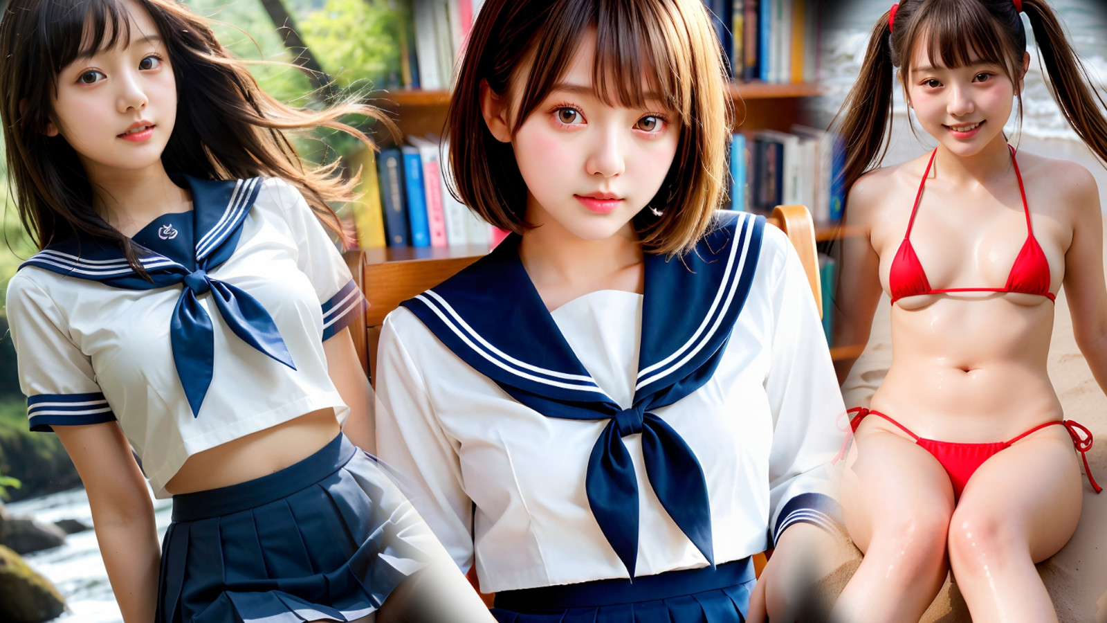No nudity / AI Photo Art / asian cute girl (500 images digital download)