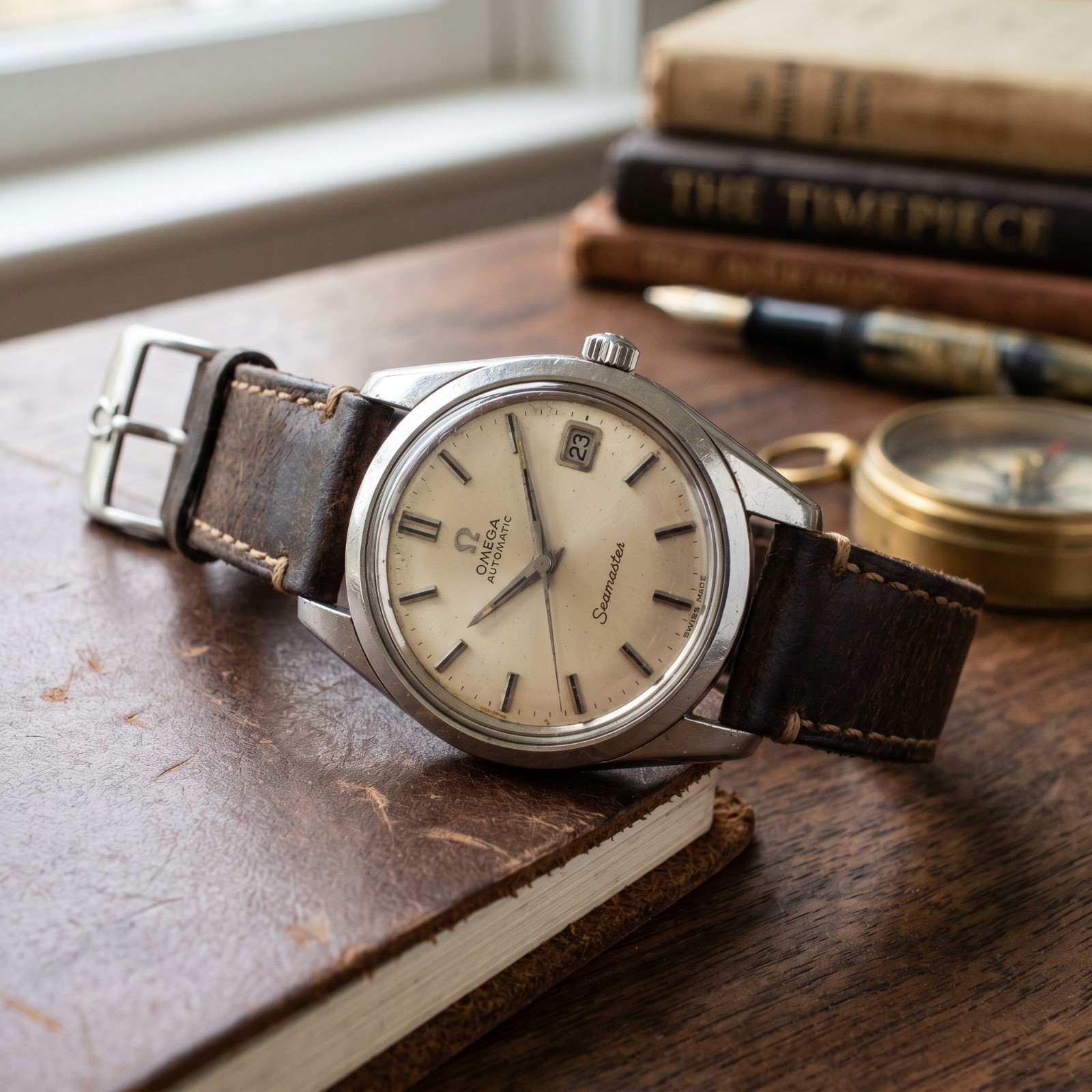 Digital Image Picture Photo of Vintage Omega Wallpaper Background Desktop Art
