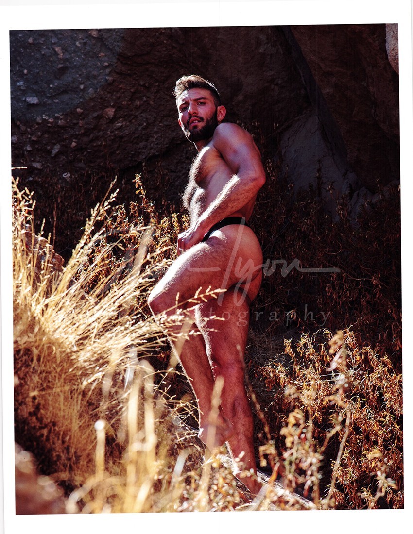 11 X 8.5 Alan Lyon Original Male Photo gay interest (3) Alex in nature