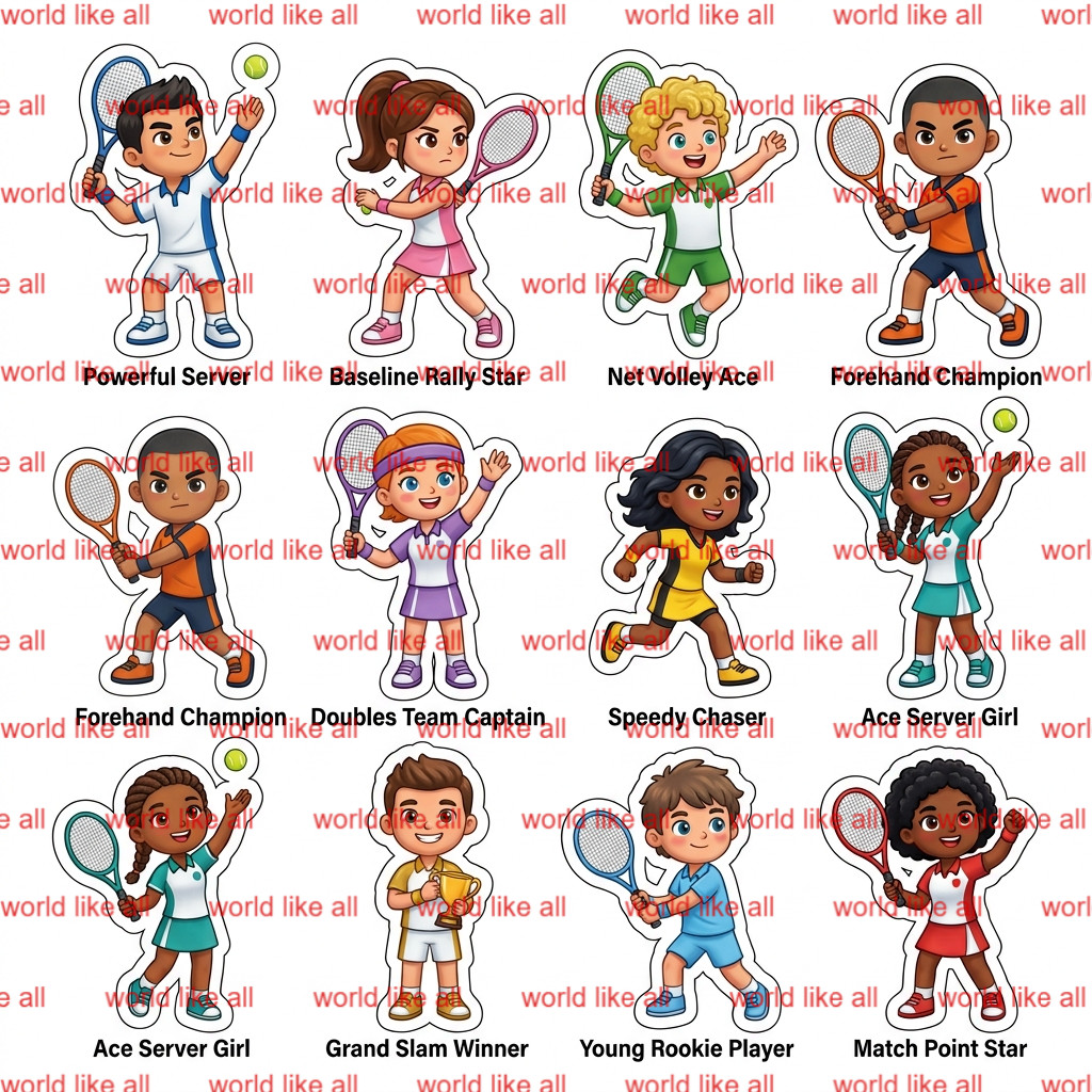 Sports Sticker Mega Bundle for Kids | Cute 3D Cartoon 4k digital