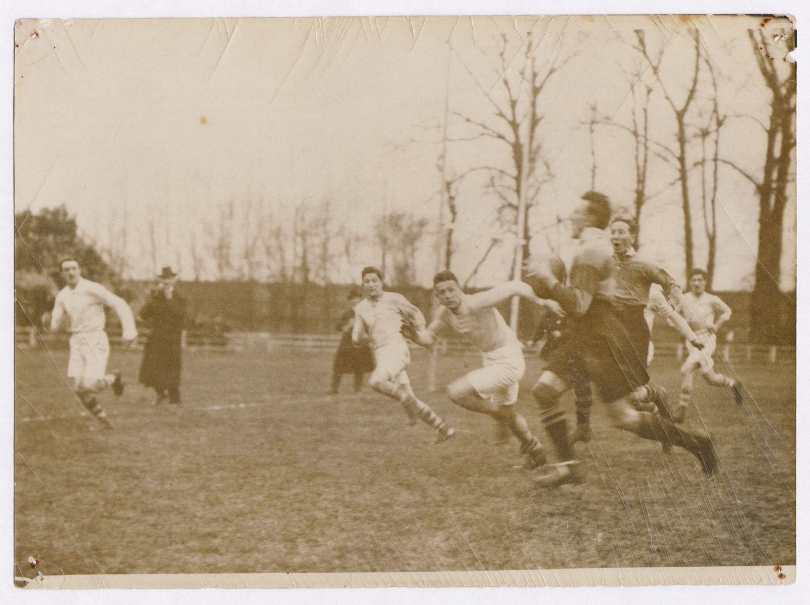 Football Rugby Racing Club de France Match Vintage Photo Photo M. Rol 1921