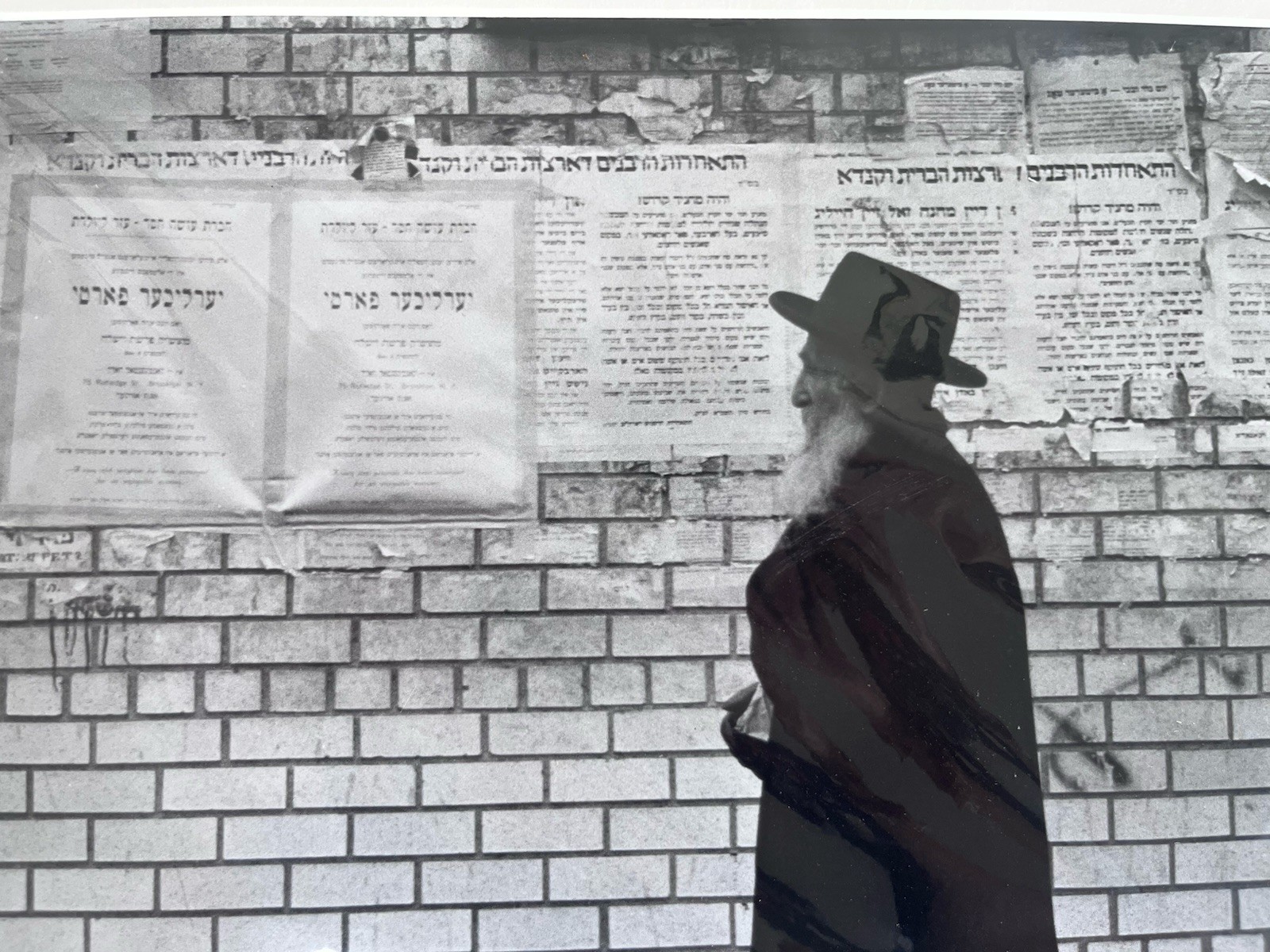 Mark Ritter Signed Photography – “Lubavitch Rebbe – New York City” B&W Print