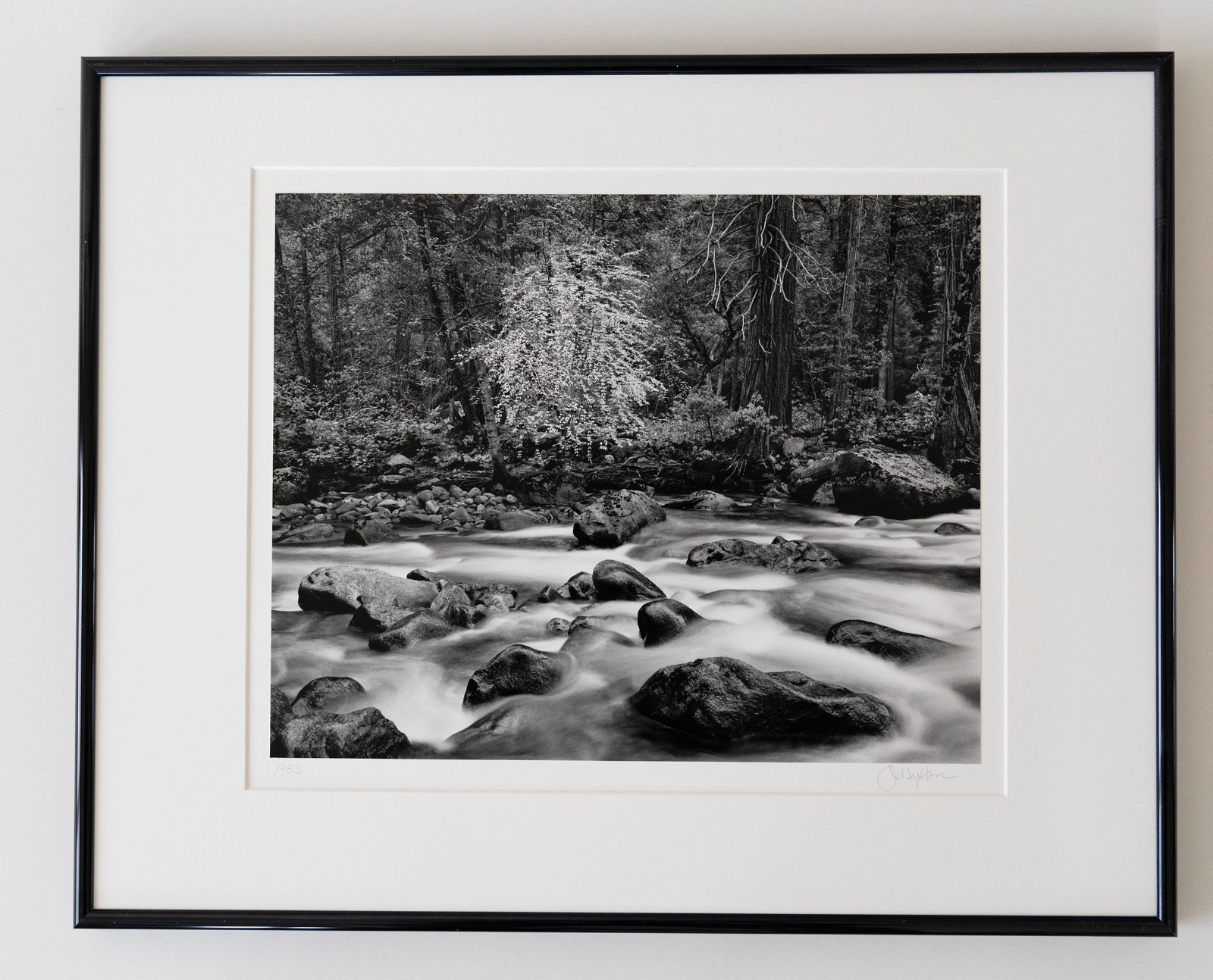 “Merced River” Original JOHN SEXTON Signed Photograph 11×14/ 16×20 Framed