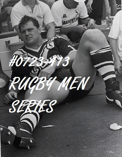 MALE PORTRAIT #0723-413-ATHLETES SERIES – RUGBY MAN 1988-free shipping in usa