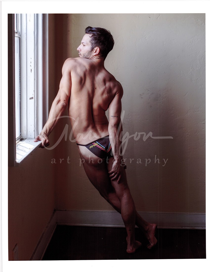 11 X 8.5 Alan Lyon Original Male Photo gay interest (4) The window Marcellus
