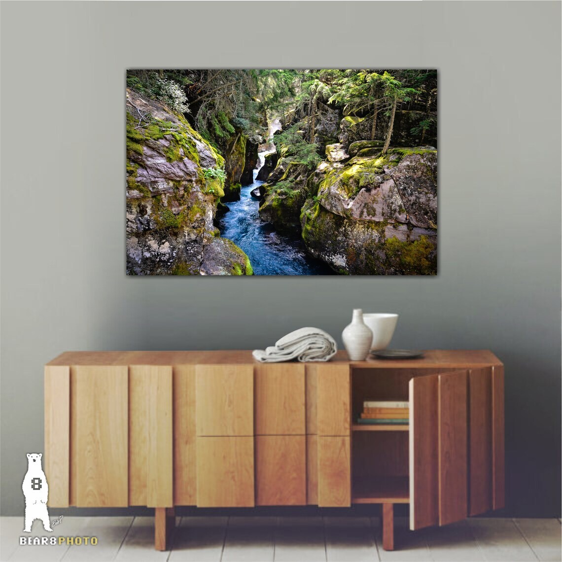 Avalanche Gorge – Glacier National Park, Montana Nature Photography Prints
