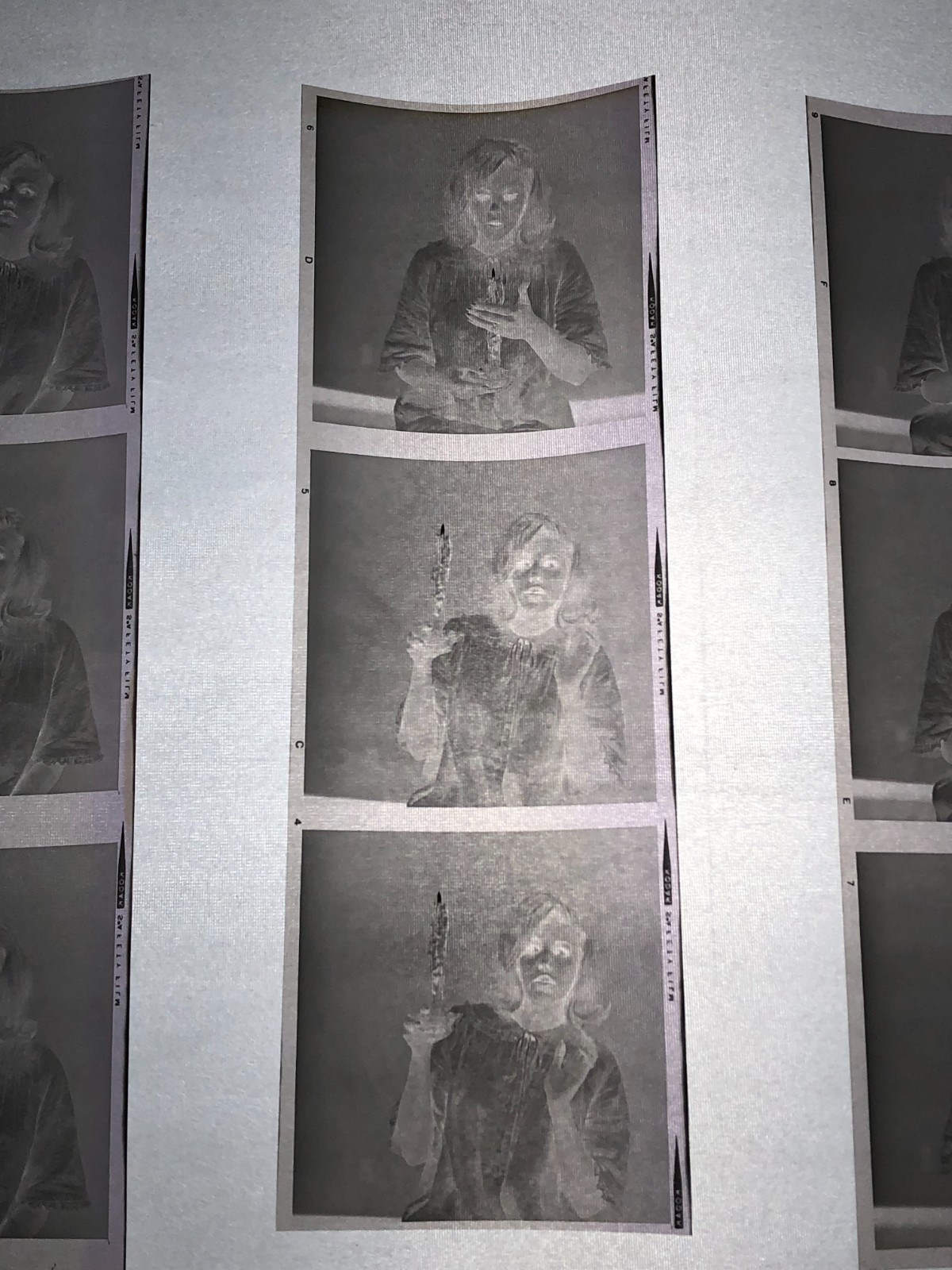 NEWLY FOUND Hendrickson PHOTO Contact Sheet Proof & Negatives MARILYN LOOK-ALIKE
