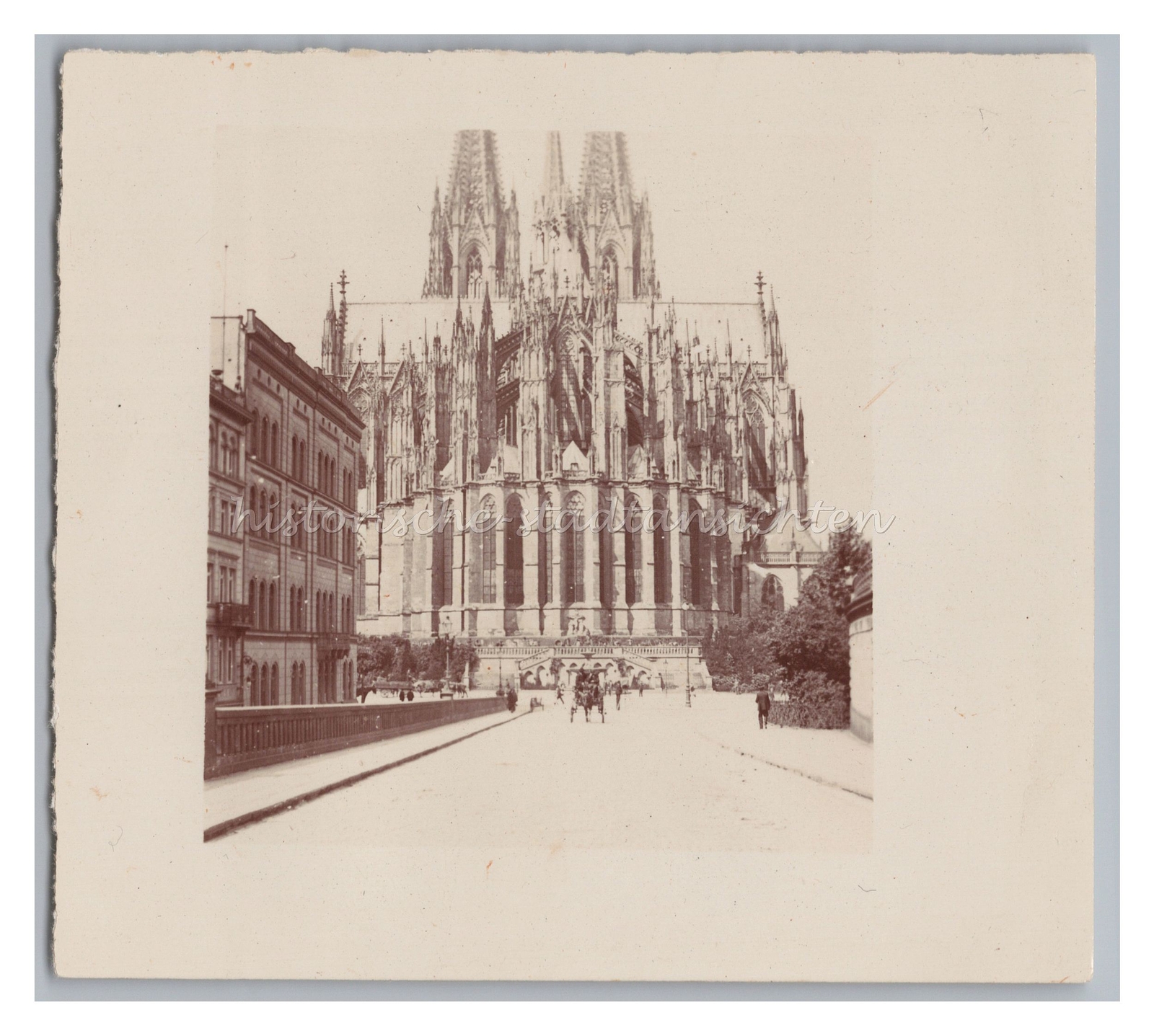 Köln 1900 – Dom Straße Gebäude – Altes Foto