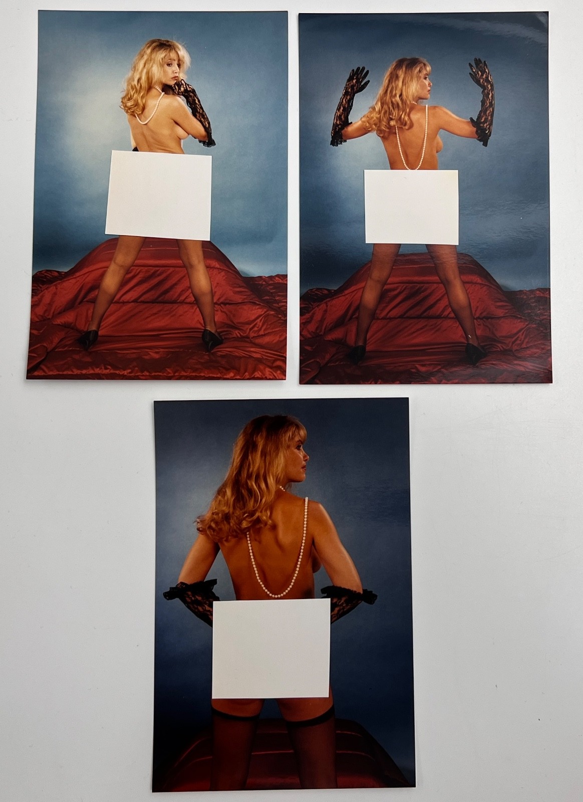 Lot of 3 Bunny Yeager Estate Vintage Archive Pinup Photo 4″ x 6″